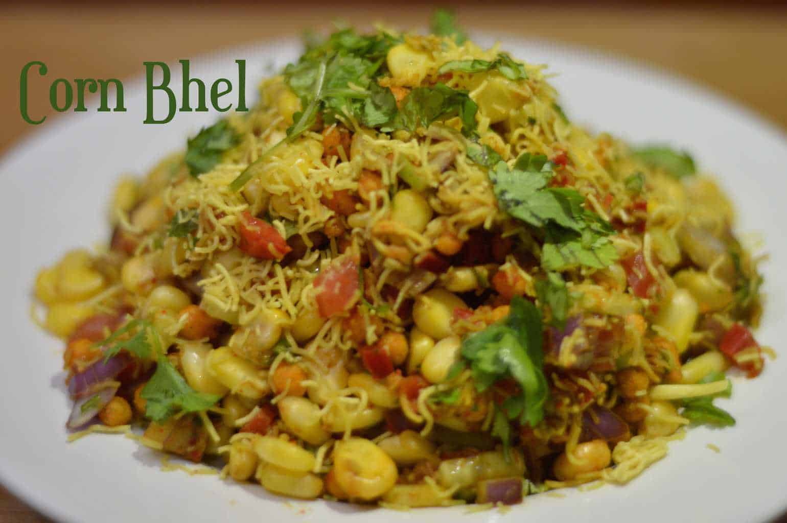 Corn Bhel Recipe|Party Appetizer|Corn Chaat Bhel