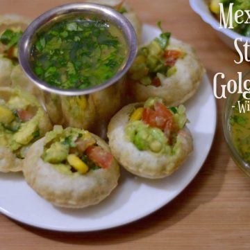 Mexican Style Golgappa with Fruit Pani| Pani Puri Mexican Style