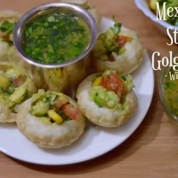 Mexican Style Golgappa with Fruit Pani| Pani Puri Mexican Style