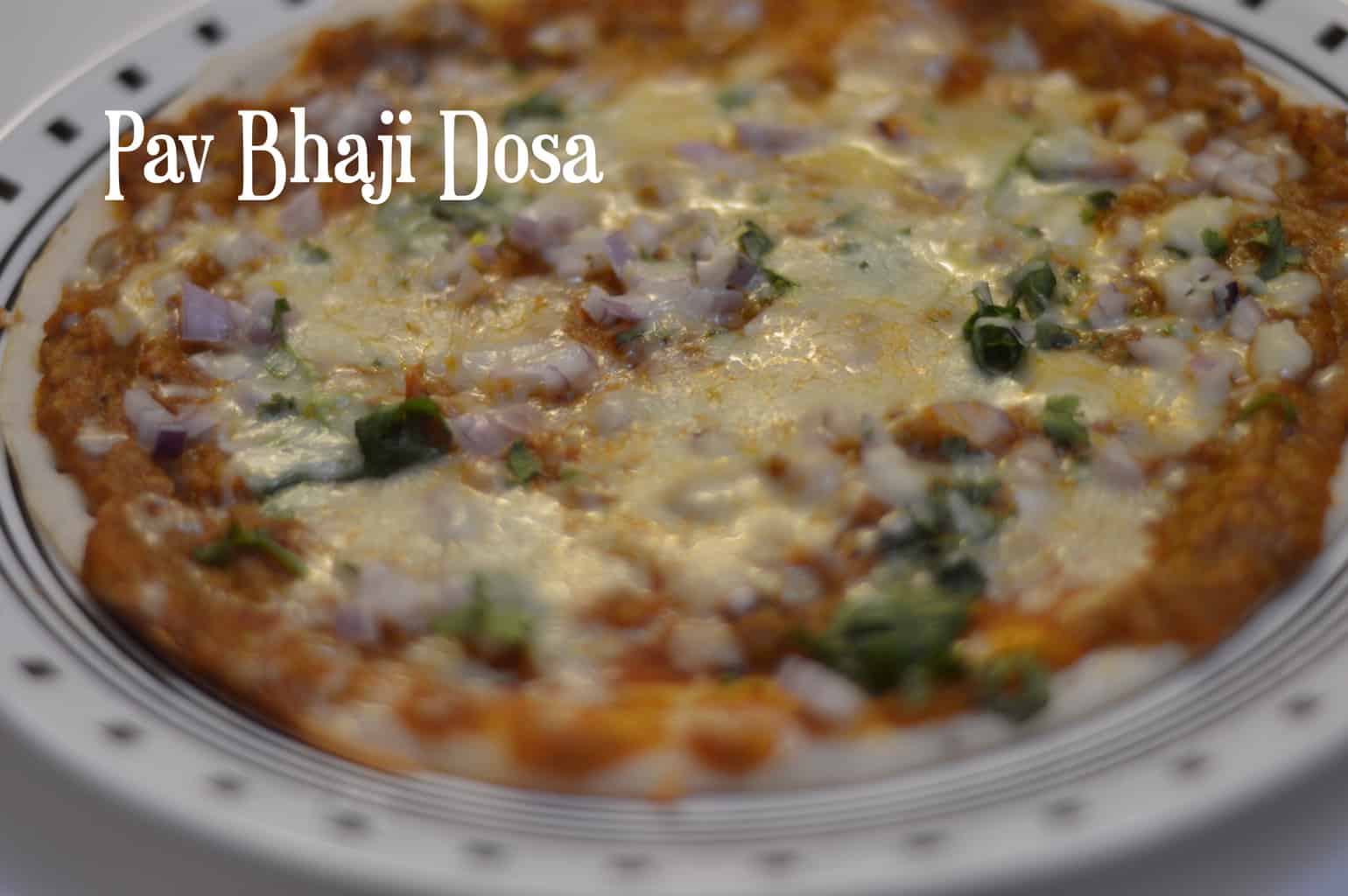 Pav Bhaji Dosa|Mumbai Street Style Pav Bhaji Dosa