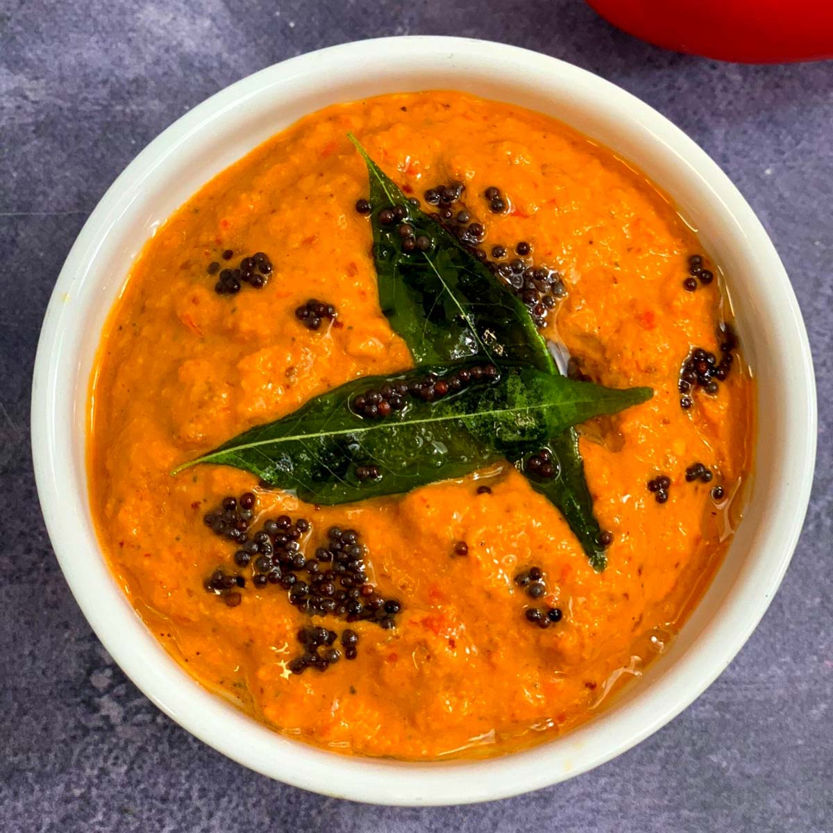 Red Bell Pepper Chutney Recipe (Capsicum Chutney)-image