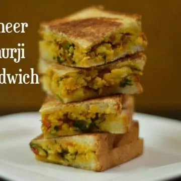 Paneer Bhurji Sandwich|Paneer Sandwich|Kids Lunch Box Recipe