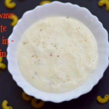 white sauce served in a white bowl