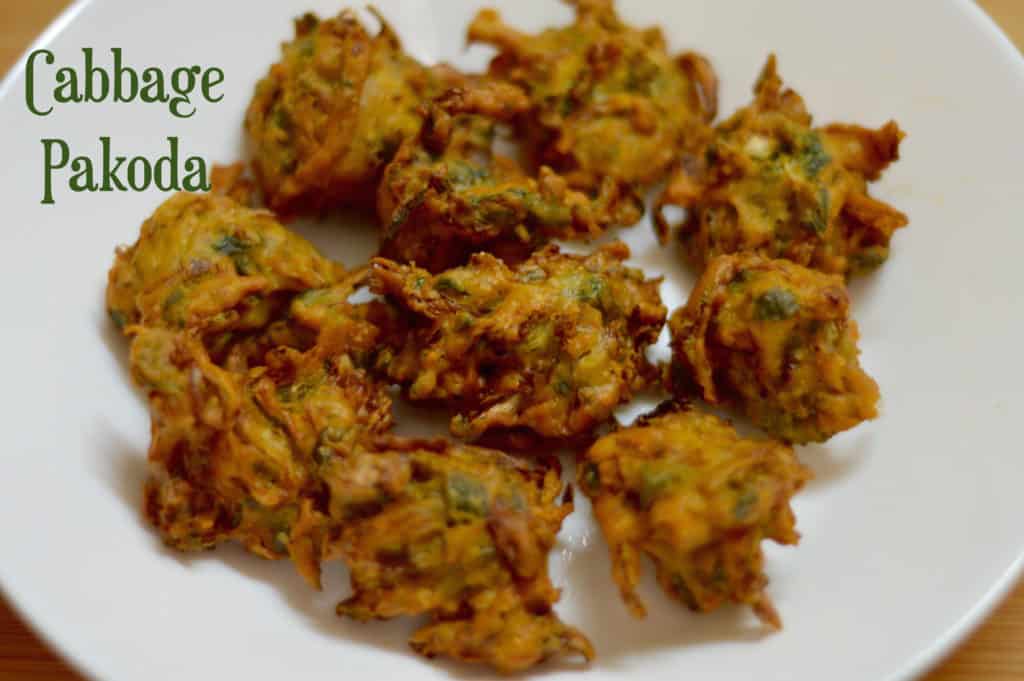 Cabbage Pakoda Indian Veggie Delight