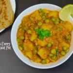 INSTANT POT Potato Peas Curry|Aloo Matar ki Subji