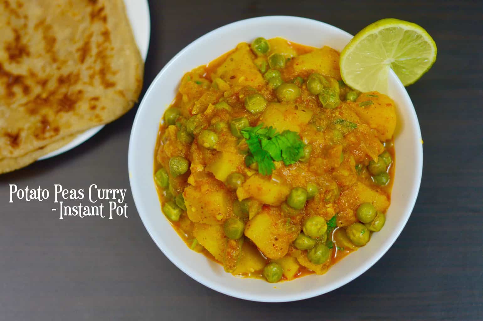 Potato Peas curry, is an Indian delicacy, which is widely made in Indian homes and definitely a delicious side dish which goes really well with chapatis, roti & parathas!