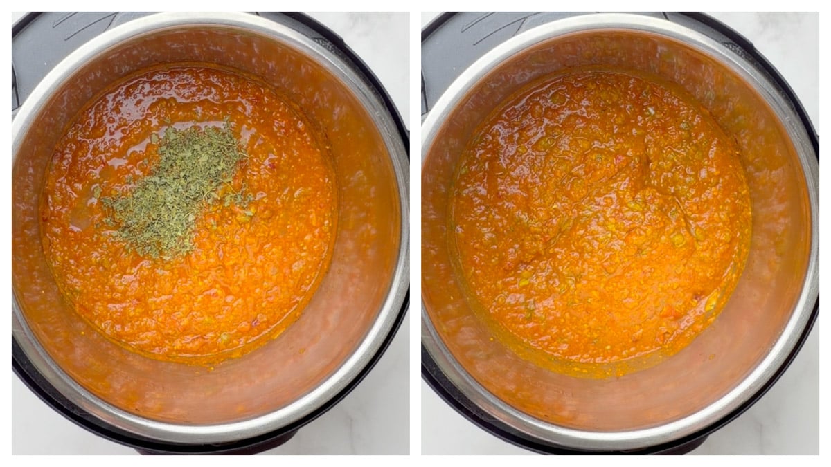 Step to add kasuri methi and lemon juice and boil collage
