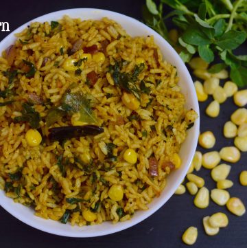 Methi Corn Rice|Karnataka Style Menthya Rice