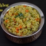 Instant Pot Broken Wheat Pulao|Dalia Pulao