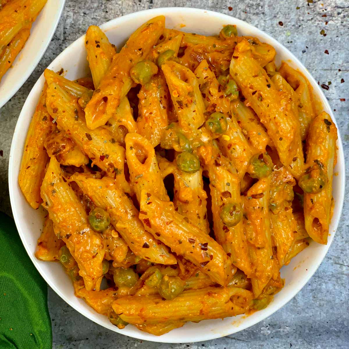 Creamy Tomato Pasta served in a bowl