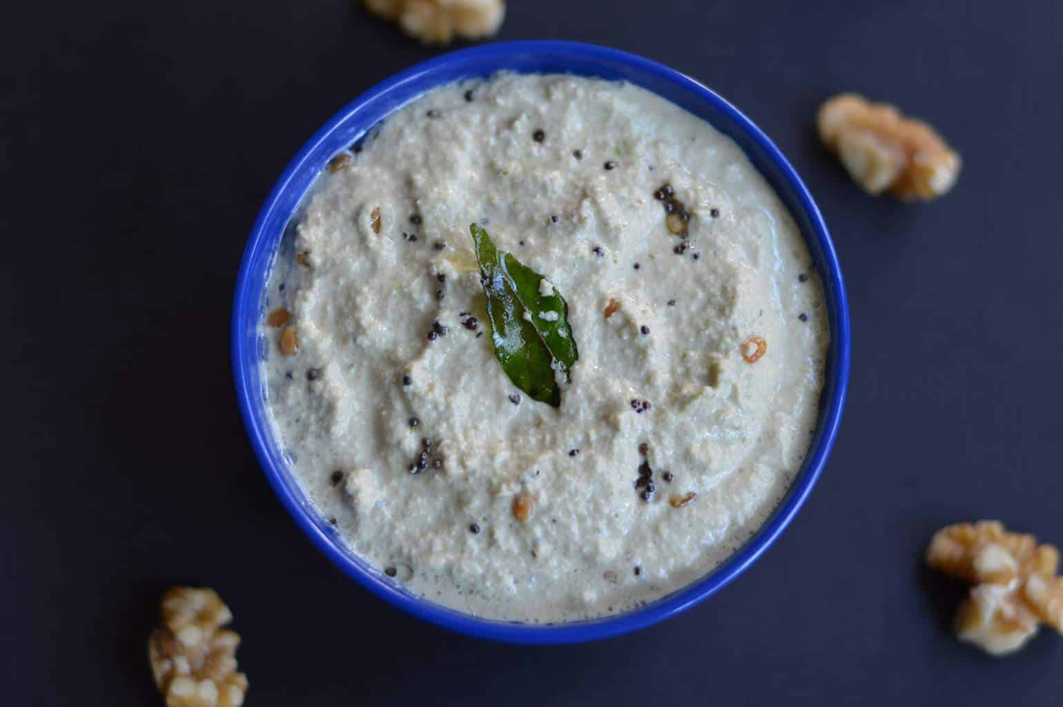 Walnut Chutney|Side dish For Idli,Dosa