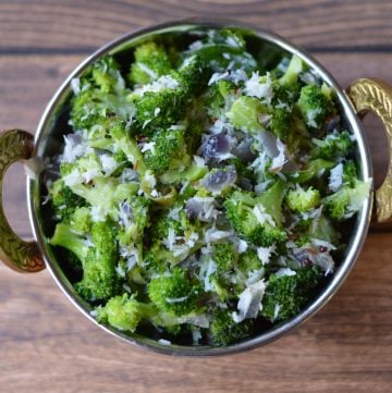 Broccoli Poriyal|Broccoli Stir Fry with fresh coconut