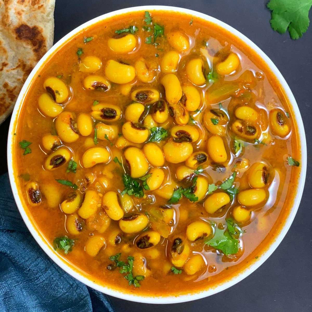 instant pot black eyed peas indian
