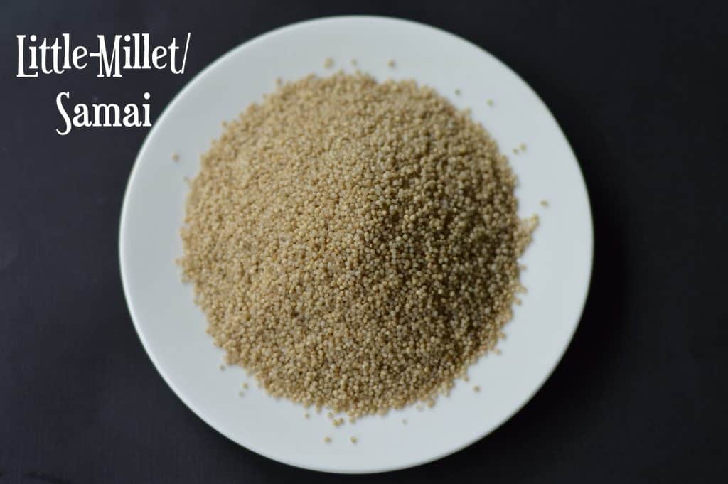little millet grains in a plate