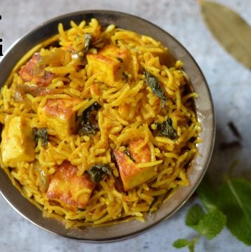 Paneer Biryani Instant Pot