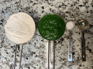 ingredients for spinach paratha