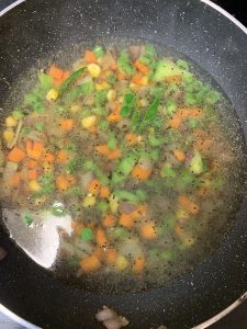 step to cook veggies in water