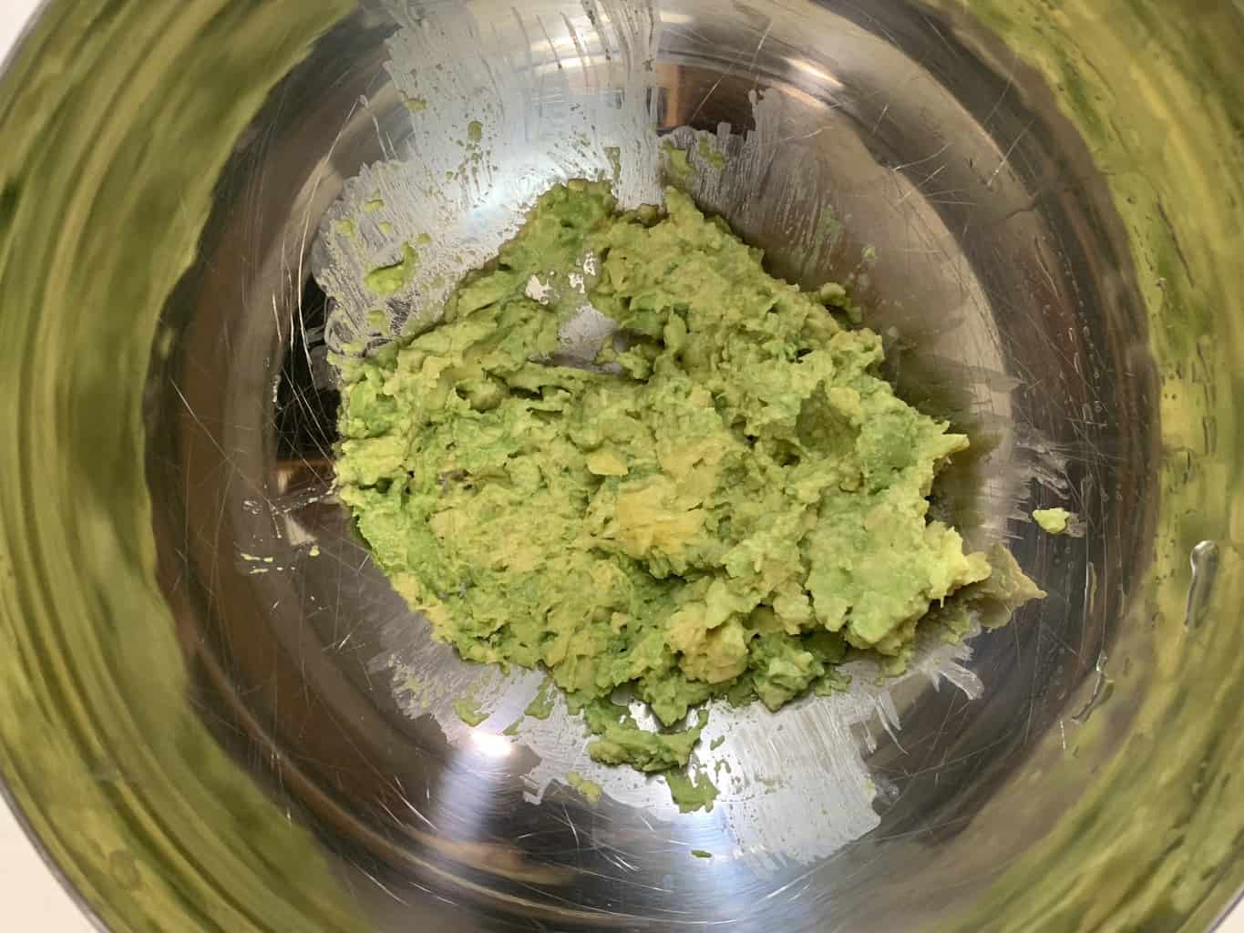 mashed avocado pulp