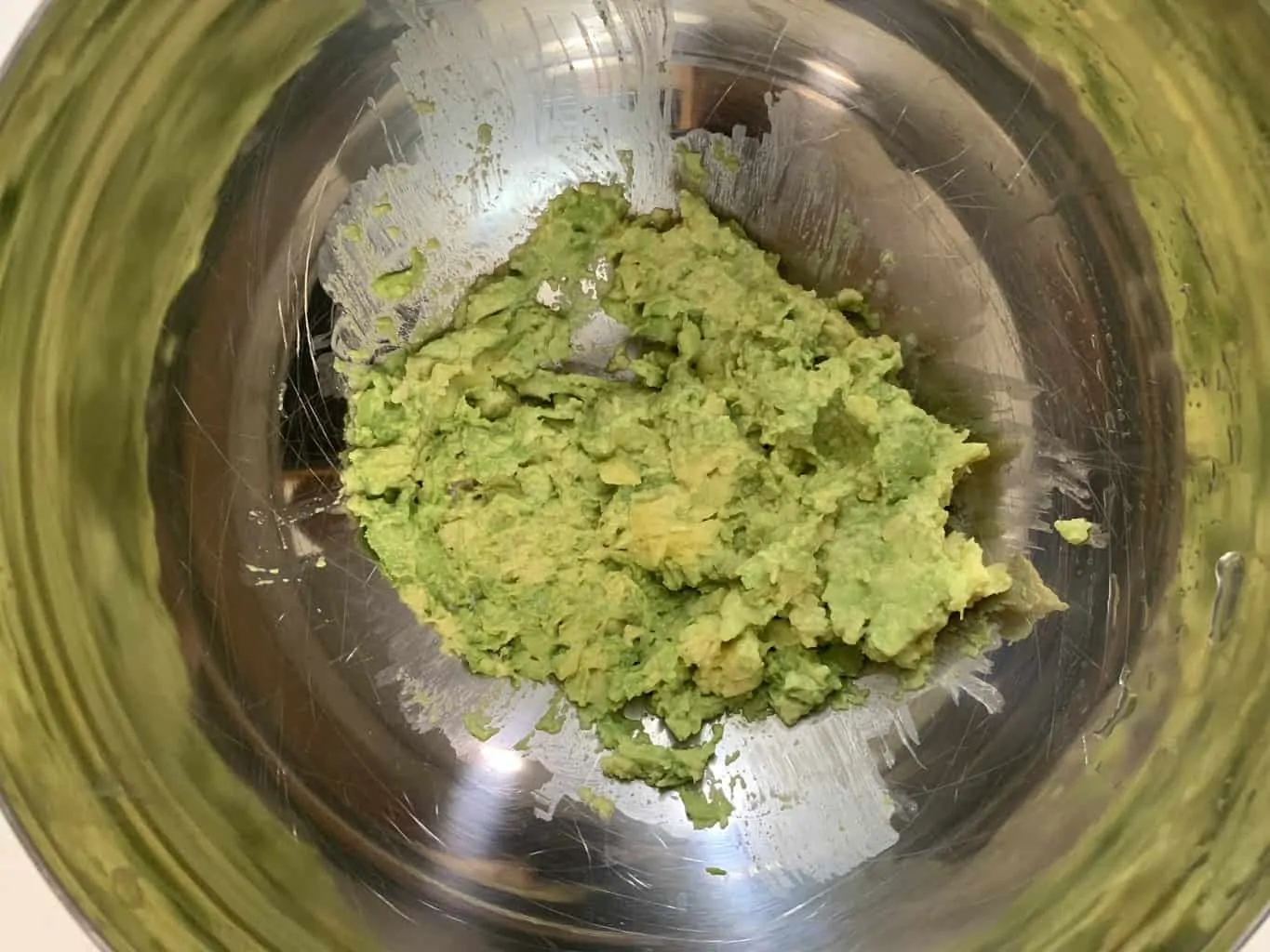 mashed avocado pulp