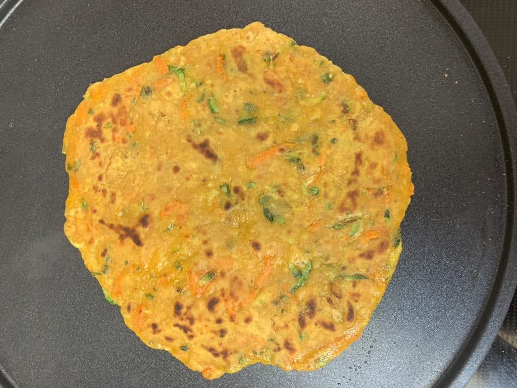 carrot zucchini paratha recipe