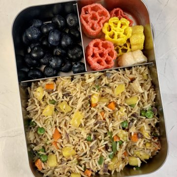 lunchboxidea9 pineapple fried rice