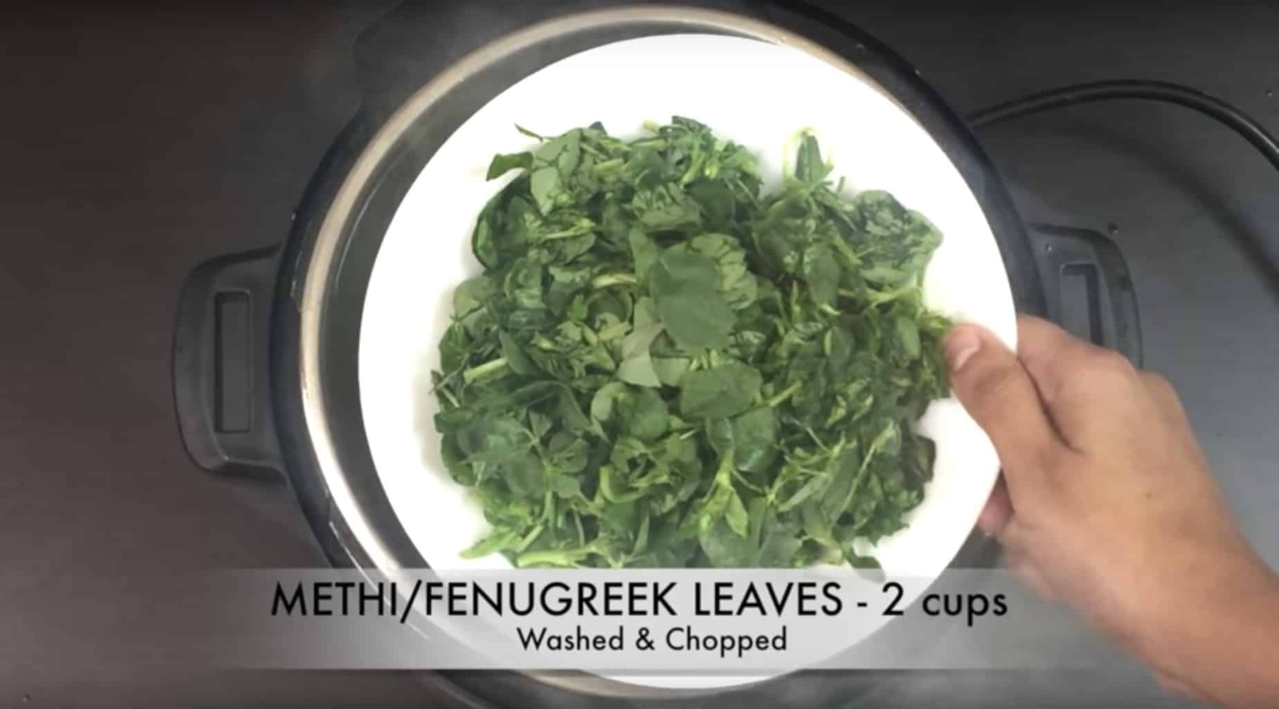 add fenugreek levaes