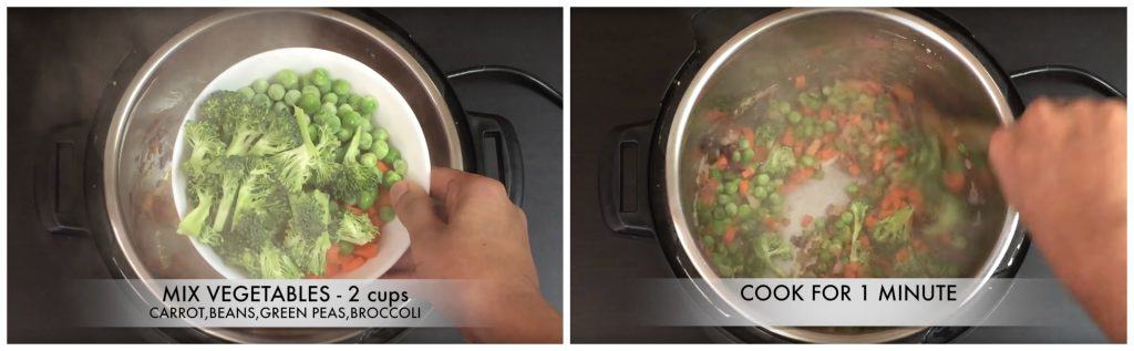 add vegetables