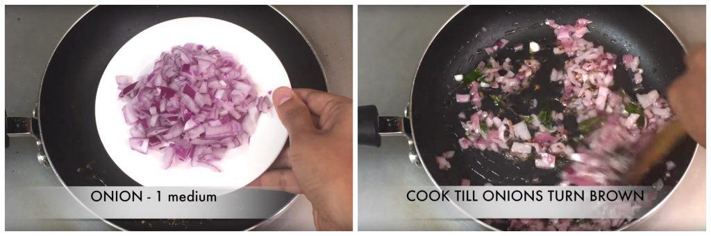 step to saute onions till soft collage