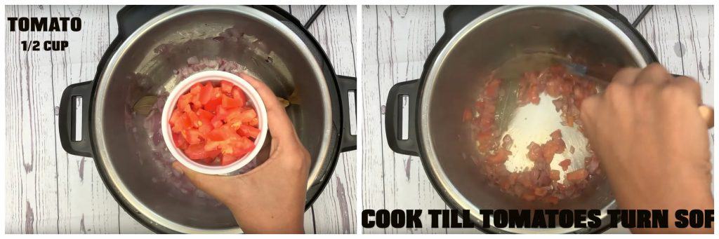 step to cook tomatoes till soft in instant pot collage