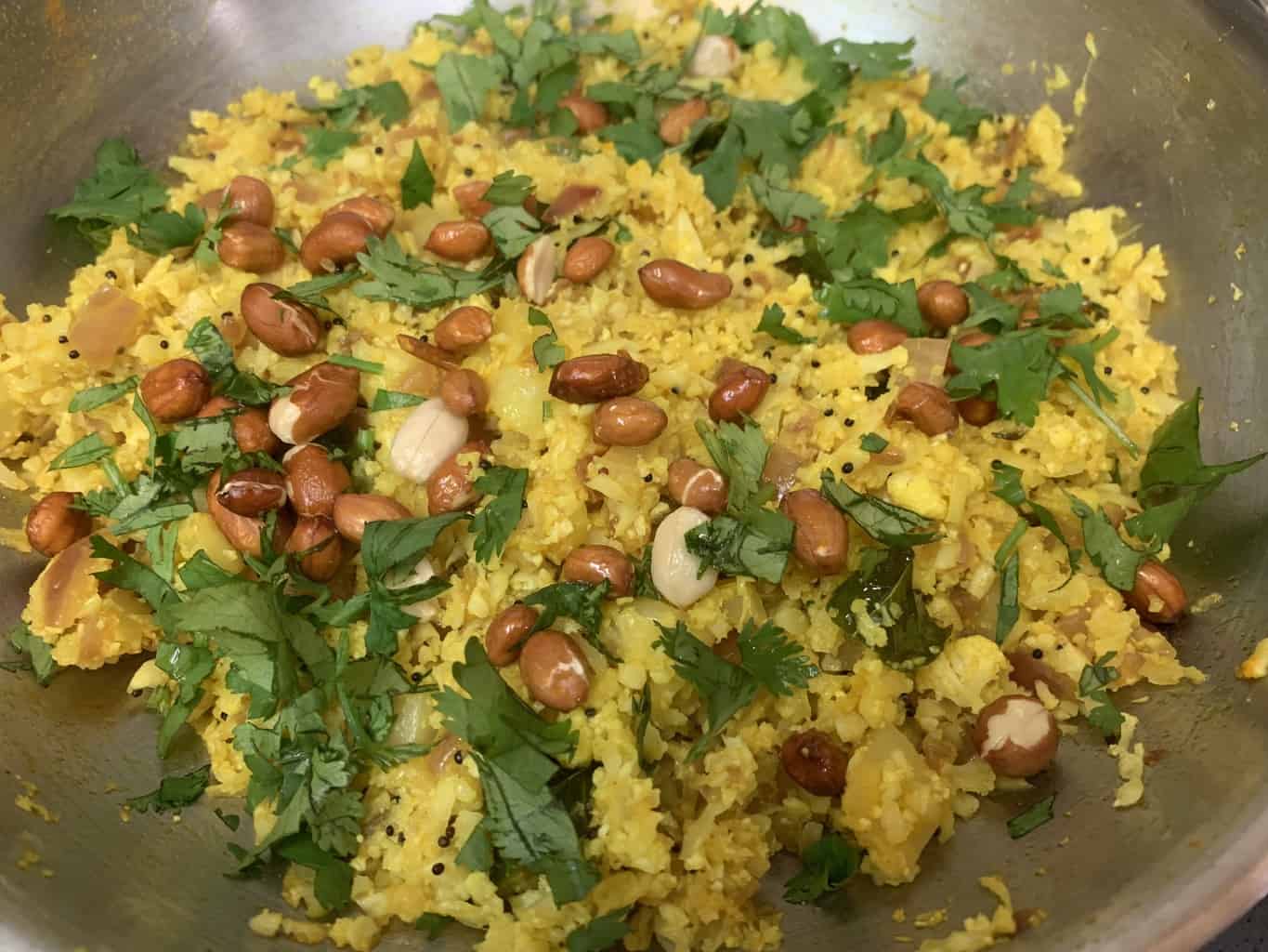 garnish with cilantro and peanuts