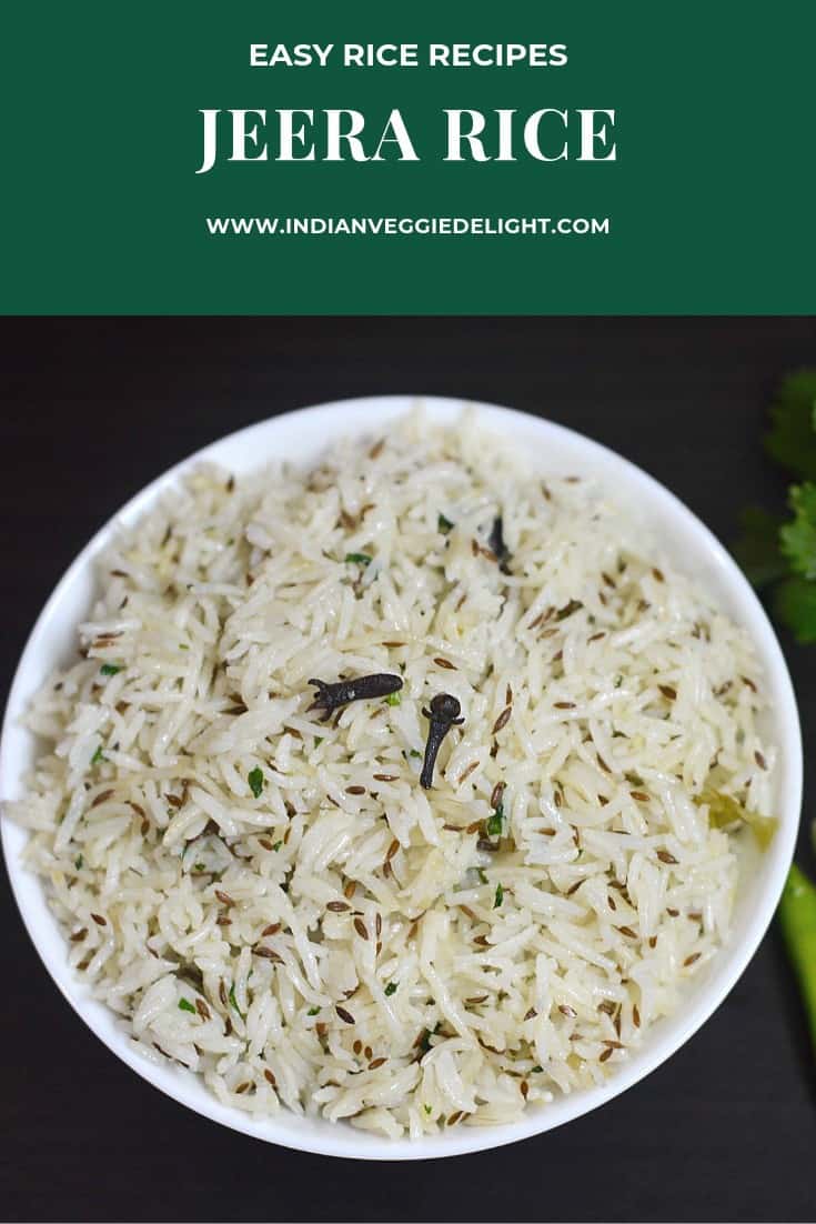 Instant Pot Jeera Rice Indian Cumin Rice Indian Veggie Delight