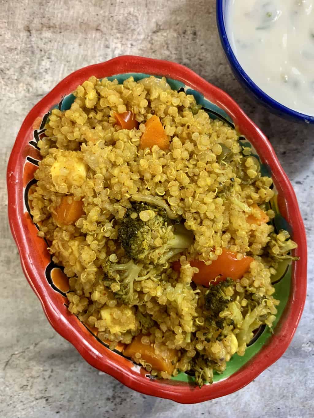 Vegetable Quinoa Biryani - Indian Veggie Delight