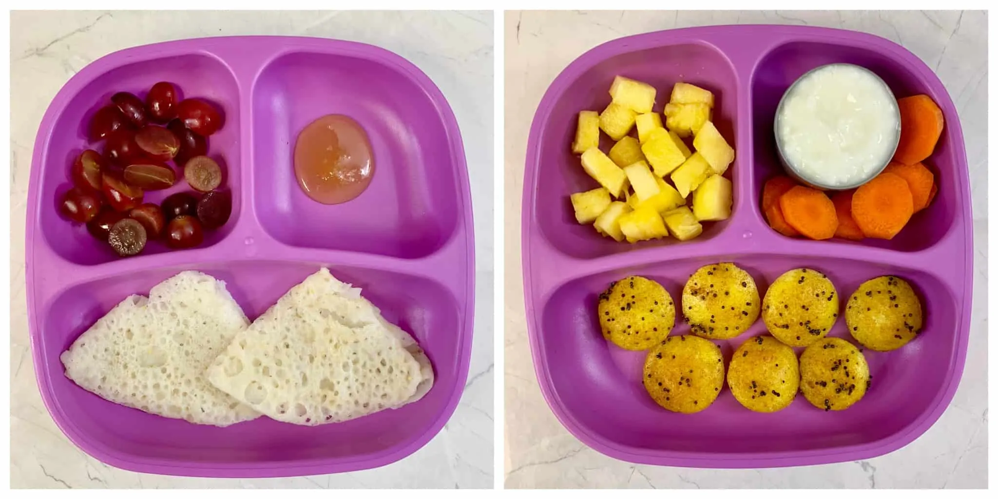 here 8 Healthy Toddler Indian Breakfasts are not only super fast to make with some prep-work but they are also filled with protein ,fiber as well as other essential vitamins and minerals for growing toddlers