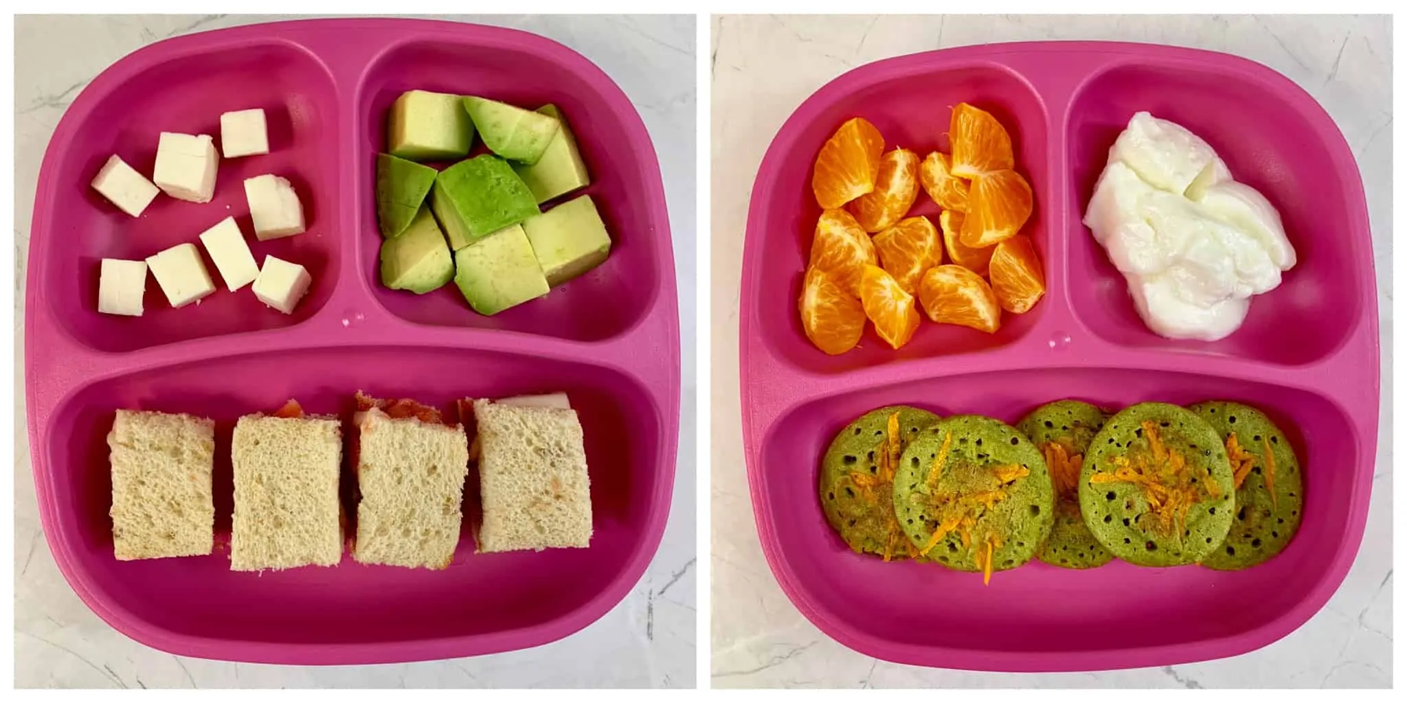 Fruit Sandwich + Avocado Cubes + Paneer Cubes