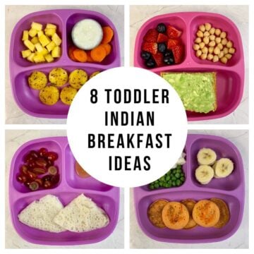 Healthy Indian Toddler Breakfast Ideas collage