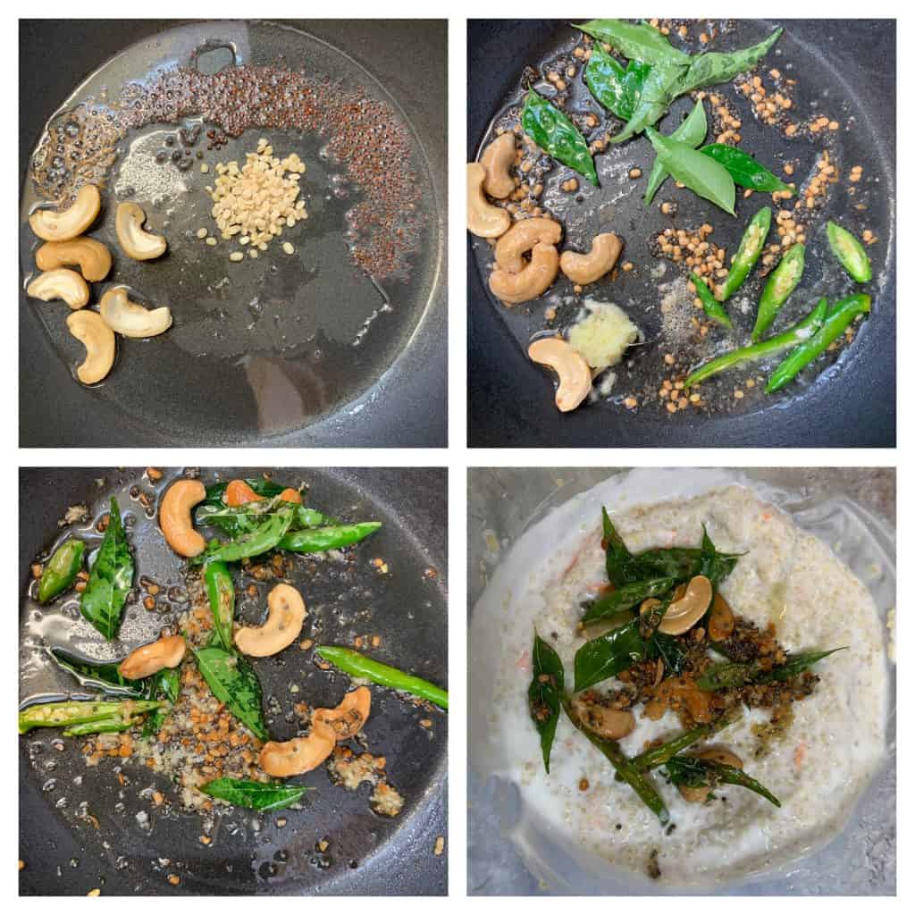 curd quinoa with tempering