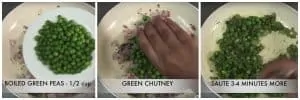 step to cook green masala paste collage