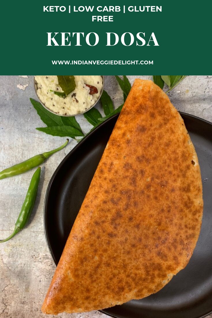 Keto Dosa RecipeAlmond Flour Keto Dosa Indian Veggie Delight