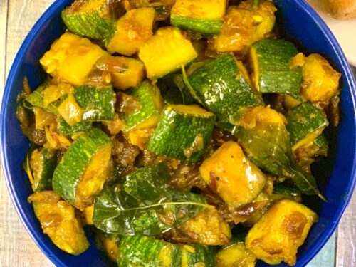 Zucchini Sabzi Indian Zucchini Stir Fry Indian Veggie Delight