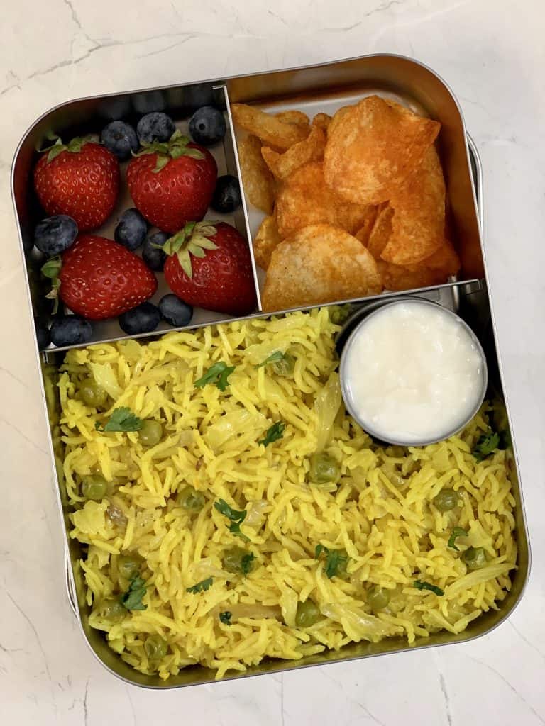 Healthy Indian Kids Lunch Box Recipes - Indian Veggie Delight