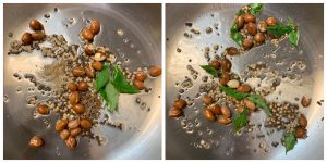 step to add curry leaves collage