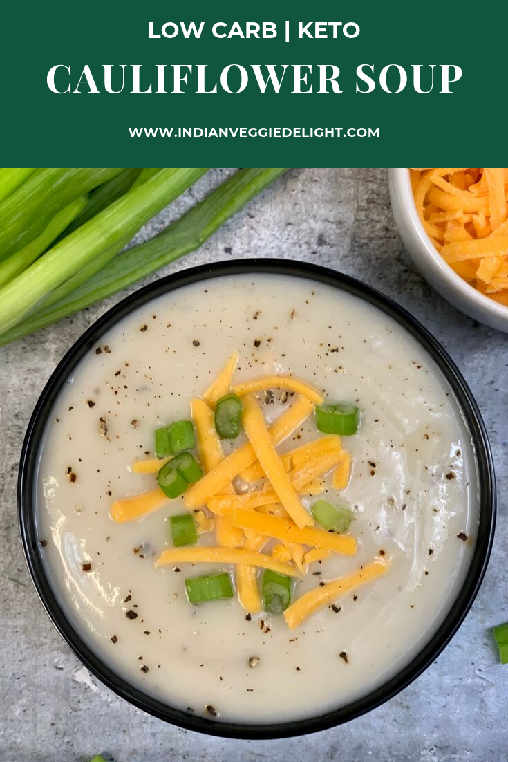 Cauliflower Soup is easy, filling, rich and creamy with just a handful of ingredients