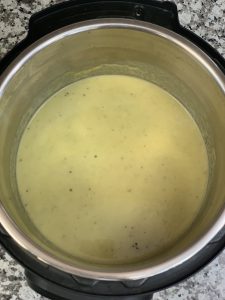 asparagus soup in instant pot insert