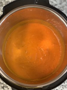 carrot soup in instant pot insert