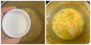 step to add corn flour slurry collage