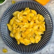 instant pot Butternut Squash Pasta served on plate with squash on side