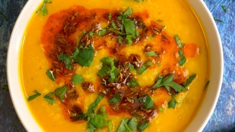 Instant Pot Moong Daal Split Yellow Lentils Soup