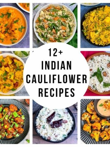 indian cauliflower recipes collection collage