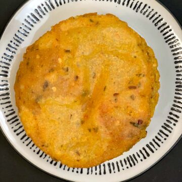 aloo masala poori served on plate