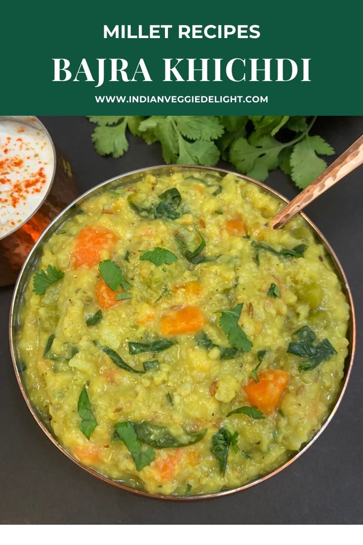 Bajra KhichdiPearl Millet Khichdi Indian Veggie Delight
